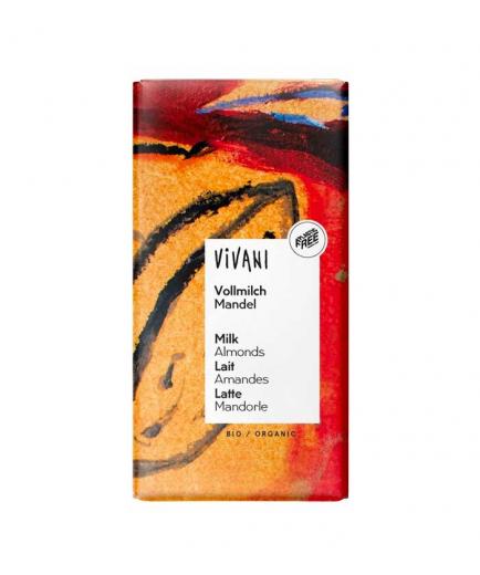 Vivani - Organic organic chocolate 100g - Milk and whole almonds