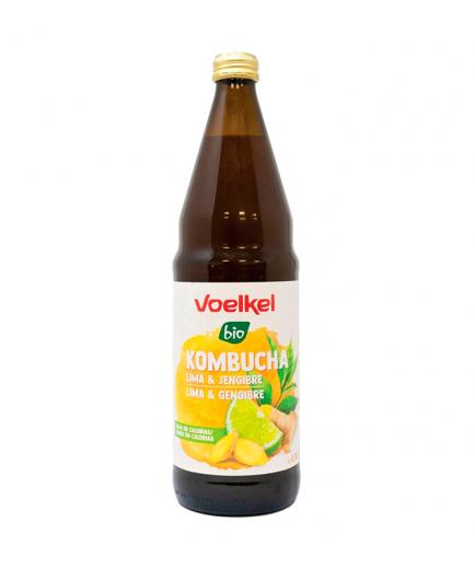 Voelkel - Bebida refrescante Kombucha 750ml - Lima y jengibre