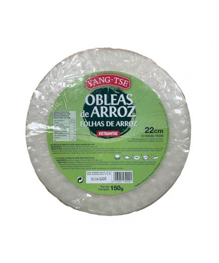 Yang-Tse - Papel de arroz para rollitos sin gluten 150g