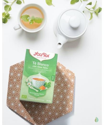 Yogi Tea - Infusión 17 bolsitas - Té Blanco con Aloe Vera