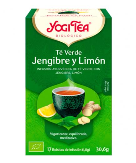 Yogi Tea - Infusión 17 bolsitas - Té Verde Jengibre y Limón