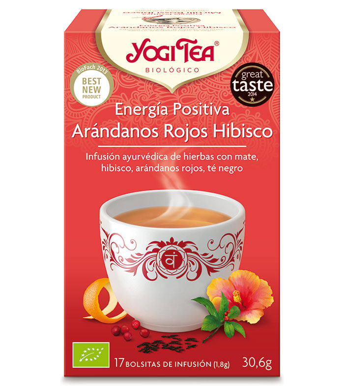 Yogi Tea - Infusión 17 bolsitas - Energía Positiva Arándanos Rojos Hibisco