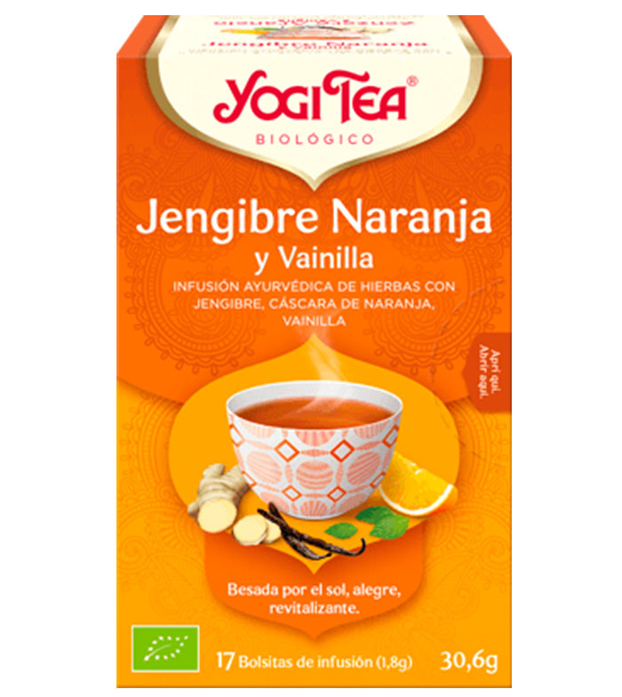 Yogi Tea - Infusión 17 bolsitas - Jengibre Naranja y Vainilla