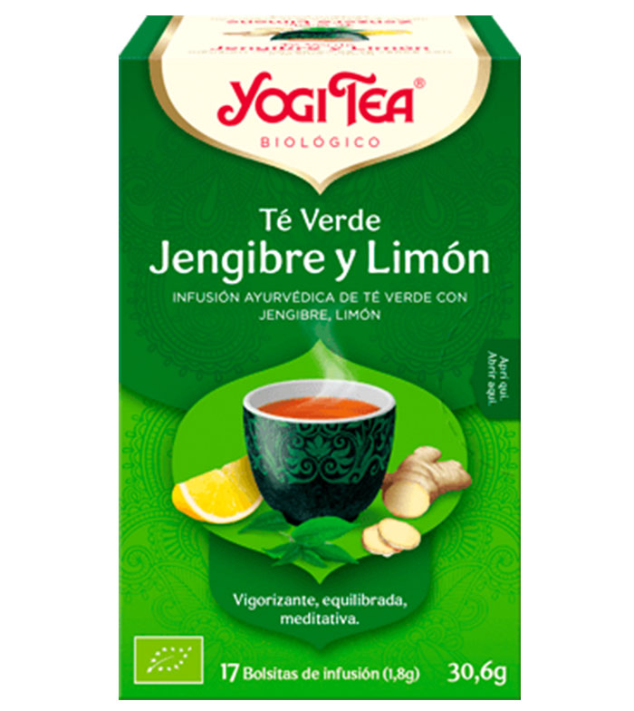 Yogi Tea - Infusión 17 bolsitas - Té Verde Jengibre y Limón