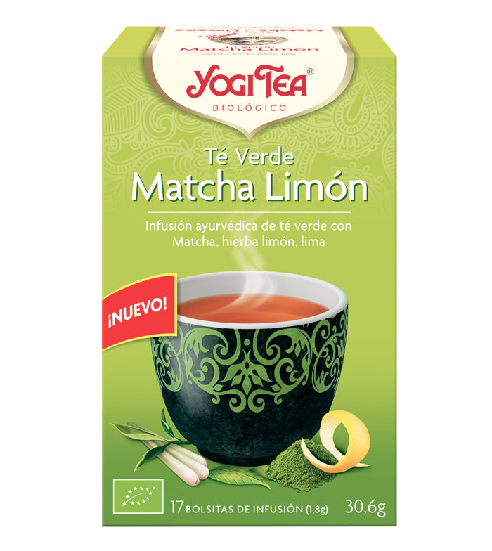 Yogi Tea - Infusión 17 bolsitas - Té Verde Matcha Limón
