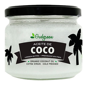 Gudgreen - Aceite de coco virgen orgánico - 250ml