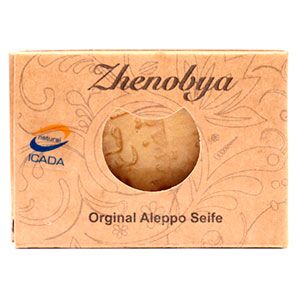 Zhenobya - Jabón de Alepo en pastilla - 75% Aceite de Oliva - 25% Aceite de Laurel - 200gr