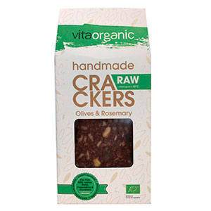 Vita Organic - Cracker crudivegano - Aceitunas y romero