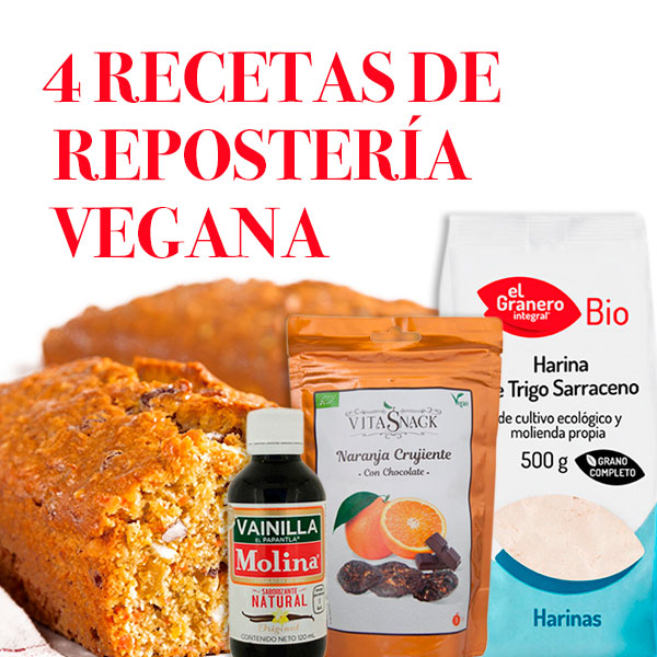 4 Recetas de Repostería Vegana
