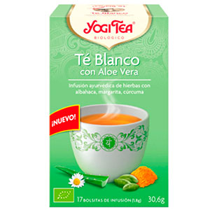 Yogi Tea - Infusión 17 bolsitas - Té Blanco con Aloe Vera